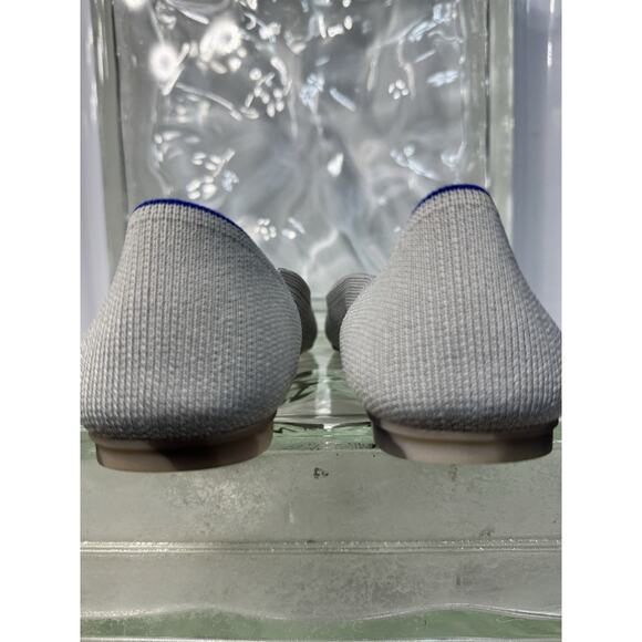 Rothy's The Flat Round Toe Women's Size 6.5 Silver Ballet Flats Shoes - Picture 6 of 7